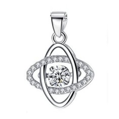 Pandantiv argint 925, JW1288, model elegant, placat cu rodiu