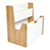 Cumpara ieftin Raft Crane MDF alb-natural 57x34x44 cm