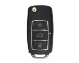 Carcasa Cheie Briceag VW 3 Butoane Chrom-Negru Design NOU AutoProtect KeyCars, Oem