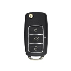 Carcasa Cheie Briceag VW 3 Butoane Chrom-Negru Design NOU