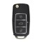 Carcasa Cheie Briceag VW 3 Butoane Chrom-Negru Design NOU AutoProtect KeyCars