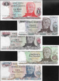 Cumpara ieftin Set Argentina 1 + 5 + 10 + 50 + 100 pesos argentinos aunc/unc, America Centrala si de Sud