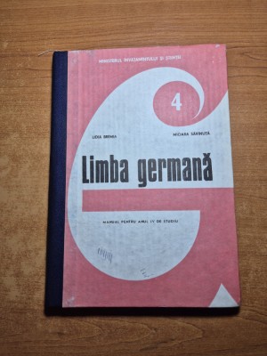 manual de limba germana - anul 4 de studiu - din anul 1991 foto