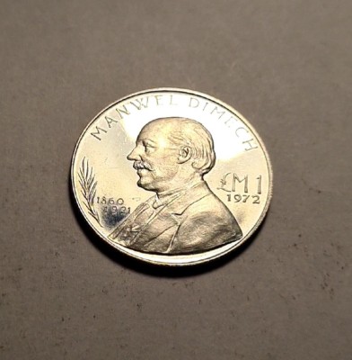 Malta 1 Lira 1972 UNC foto