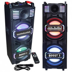 BOXA KARAOKE ACTIVA 2X10 inch/25CM 200W RMS + MICROFON WIRELESS Electronic Technology foto