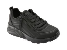 Pantofi sport SKECHERS negri, UNO LITE, din piele ecologica