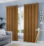 Set draperii tip tesatura in cu inele auriu antic, Madison, 150x235 cm, densitate 700 g/ml, Jody, 2 buc
