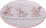 Platou pentru servire Bunny, &Oslash;24 cm, dolomit, multicolor, Excellent Houseware