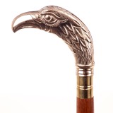Baston englezesc din lemn mahon cu maner cap de pasare LUP246