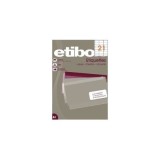 Etichete autocolante Etibox 119752, 21/A4, 70x42. 4mm, permanente, colturi drepte, alb, top 100 coli (2100 etichete)