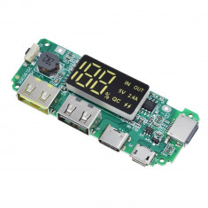 Circuit power bank dual USB pentru baterie externa type-C / microUSB (p.7470C)