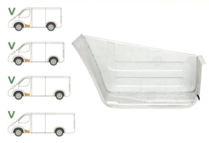 Treapta usa Mercedes 512d-814 Da (Vario) 09.1996-2013 , partea Fata Stanga,