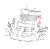 Grila masca radiator Skoda Kodiaq, 10.2016-, Fata, cu rama crom, Aftermarket