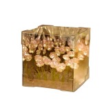 Cub Trandafiri Roz Innovium&trade; 10x10x10 cm 180g Lampa Acrilica cu Efect de Camp Infinit prin Oglinzi Lumina LED &amp;lt;36V DIY