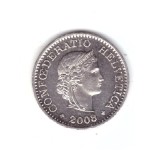 Mondea Elvetia 10 rappen 2008, stare buna, curata