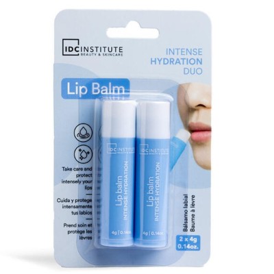 Set 2 balsam de buze cu hidratare intensa Duo IDC Institute 42101, 2x4 g foto