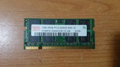 Ram Laptop hynix 1GB DDR2 PC2-5300S HYMP512S64CP8-Y5 foto