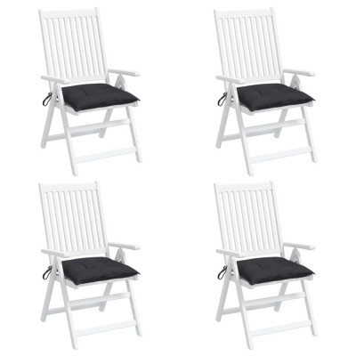 vidaXL Perne de scaun, 4 buc., negru, 50x50x7 cm, textil oxford foto