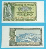 Cehoslovacia 50 Korun 1953 &#039;Statuia Fratiei&#039; UNC serie: MK 161818 p#85 Specimen