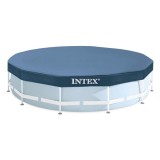 Prelata rotunda pentru piscina Intex 28031, D366xH25 cm, PVC, bleumarin Household NewTrend