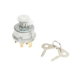 Contact pornire cu cheie 12V, fi 54mm, protectie apa, filet de prindere fi 16mm, 6 pini pentru Tractor Forestier, Perkins, Case, Massey Ferguson