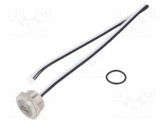 Comutator anti-vandalism ONPOW Poz: 2 SPST-NO 50mA/24VDC IP65 verde