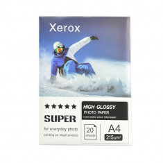 Hartie foto Xerox A4 215g High Glossy, 20 coli foto