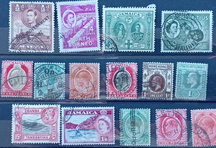 COLONII BRITANICE--&#039;&#039;LOT-15- Val diferite div tari&#039;&#039; ,F VECHI&#039;&#039;--Stampil,MH,NESTAMPIL.-VEZI SCAN