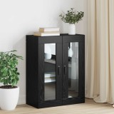 vidaXL Dulap de depozitare Pe perete Stejar Negru 69,5 x 34 x 90 cm 879467