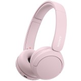 Casti On-Ear Sony WH-CH520P, Wireless, Bluetooth, Microfon, Multipoint, Quick Charge, Autonomie 50 ore, Roz