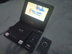 DVD PLAYER PORTABIL PHILIPS DCP750/12 FUNCTIONAL.CITITI ANUNTUL CU ATENTIE! foto