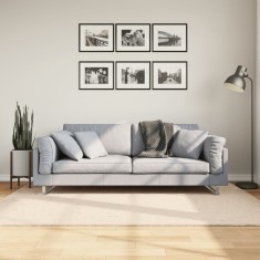 vidaXL Covor HUARTE, fir scurt, moale și lavabil, bej, 140x200 cm 375020