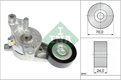 INA 534 0059 10 Intinzator curea, curea distributie foto