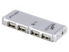 Hub USB 4 Porturi USB 1.1/2.0 Alb, Goobay