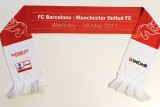 Esarfa meci fotbal - FINALA Champions League 28.05.2011 BARCELONA - MANCHESTER UNITED