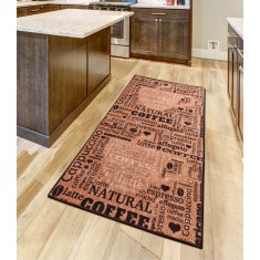 Covor bucatarie Fincan Caramel DJT, 80 x 150 cm, Bej
