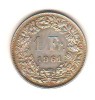 SV * Elvetia 1 FRANC 1961 ARGINT .835 +/- AUNC, Europa