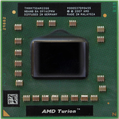 procesor laptop AMD Turion 64 X2 RM-75 TMRM75DAM22GG Mobile CPU Socket S1 (S1G2) foto