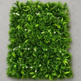 Panou Gard Viu Artificial cu Frunze de Piersic Mix, 40 x 60 cm, Verde