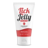 Lubrifianti cu arome - Lick Jelly Gel de Lins Gel pentru Sex Oral cu Aroma de Capsuni 50 ml Formula Comestibila Aroma Naturala, Intimateline
