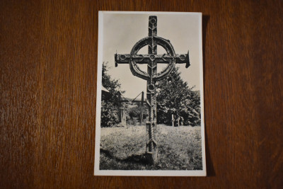 Cruce de mormant Maramures etnografie cruce celtica foto