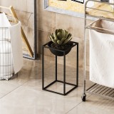 Cumpara ieftin Ghiveci decorativ GED022 Negru 17x40x17 cm