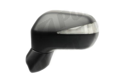 Oglinda exterioara Honda Civic (Fd) SEDAN, 10,2005-12.2011, partea Stanga, culoare sticla crom , sticla convexa, cu carcasa neagra grunduita, ajustar