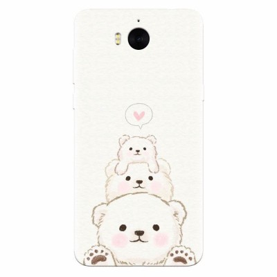 Husa silicon pentru Huawei Y6 2017, Family Bear foto