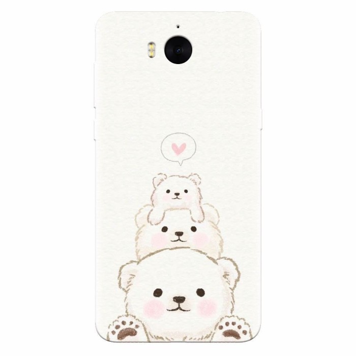 Husa silicon pentru Huawei Y6 2017, Family Bear