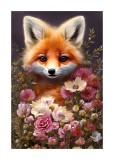 Cumpara ieftin Sticker decorativ, Vulpe, Portocaliu, 85 cm, 6536ST, Oem