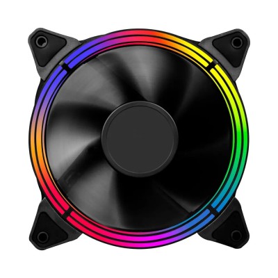 Ventilator carcasa 1stPlayer aRGB G3 Charming Look, 120x120x25 mm silent, Rulment hidraulic, Conector 5 pini, Negru foto