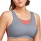 Sutien sport Glamorise pentru femei, gri coral, 85E - OUTLET