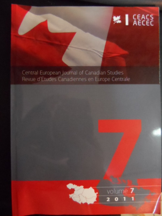 Central European Journal Of Canadian Studies Revue D` Etudes - Colectiv ,548243