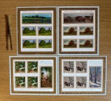 Anotimpurile in pictura romaneasca, minicoli de 4 timbre cu manseta 2022 LP 2398a